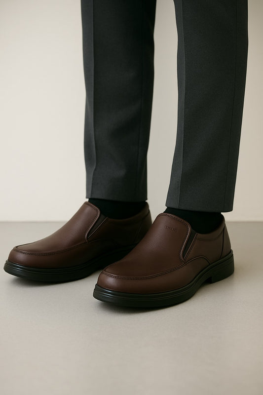 Men's brown Formal Slip-On Comfort Shoes