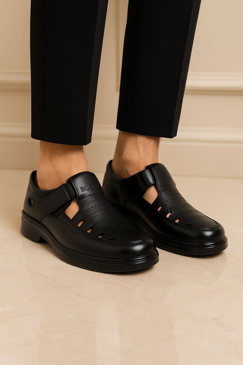 Comfort Band Sandals|CBS-110-BLK